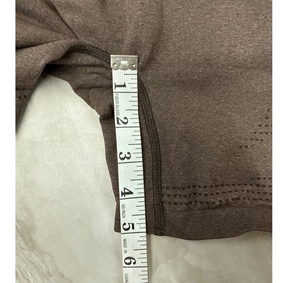 Gymshark Womens Vital Seamless 2.0 Chocolate Brown Compression Fit Shorts Small - Picture 6 of 7